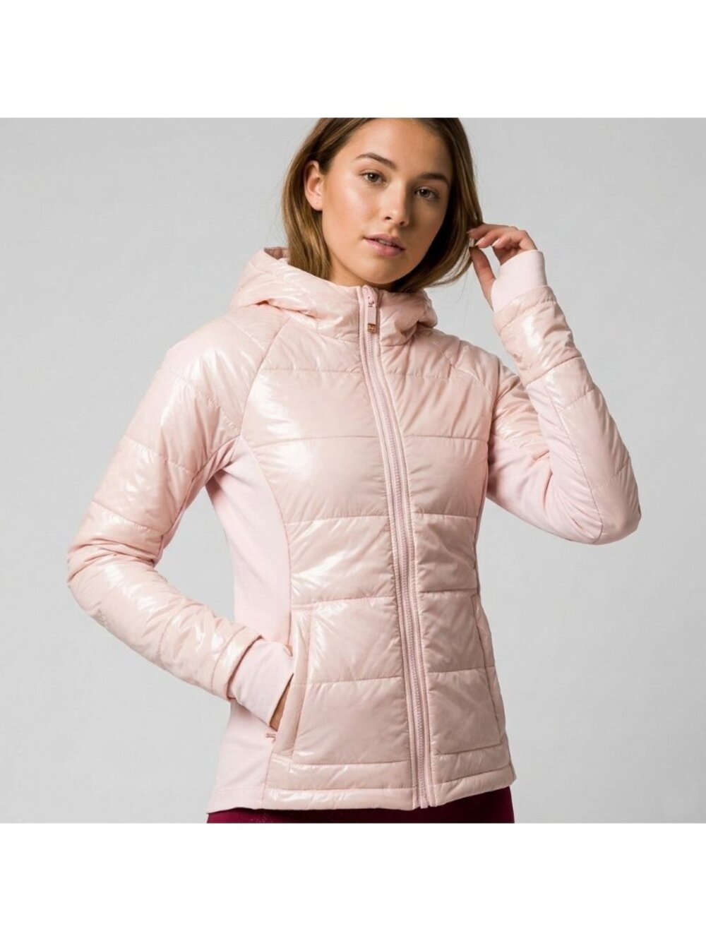 IVL Ivory Lane Women's Insulated Puffer Jacket in Blossom Pink & size 6 NWT $198